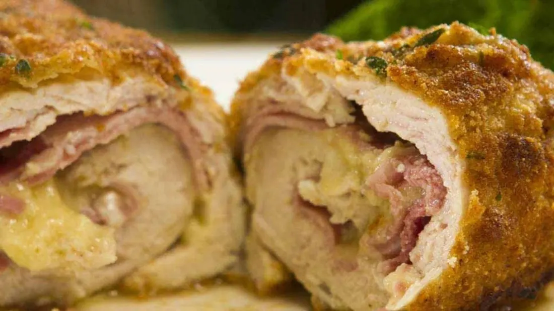 A plated catering entrée